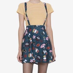 Naruto Shippuden X Hello Kitty Dress Suspender Skirt Medium